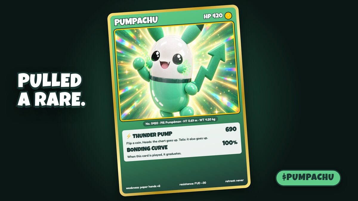 Pulled a rare: the PUMPACHU holo card
