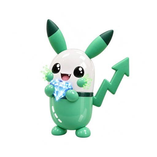 PUMPACHU hugging a diamond