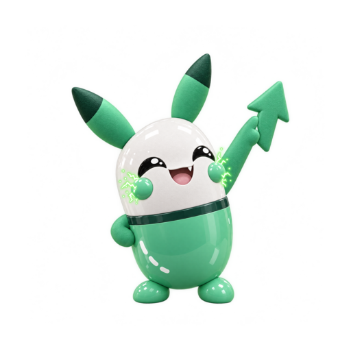 PUMPACHU pointing at its chart tail